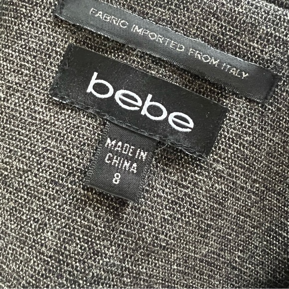 BEBE Wool blend blazer and pant suit set flared legs - Picture 8 of 9